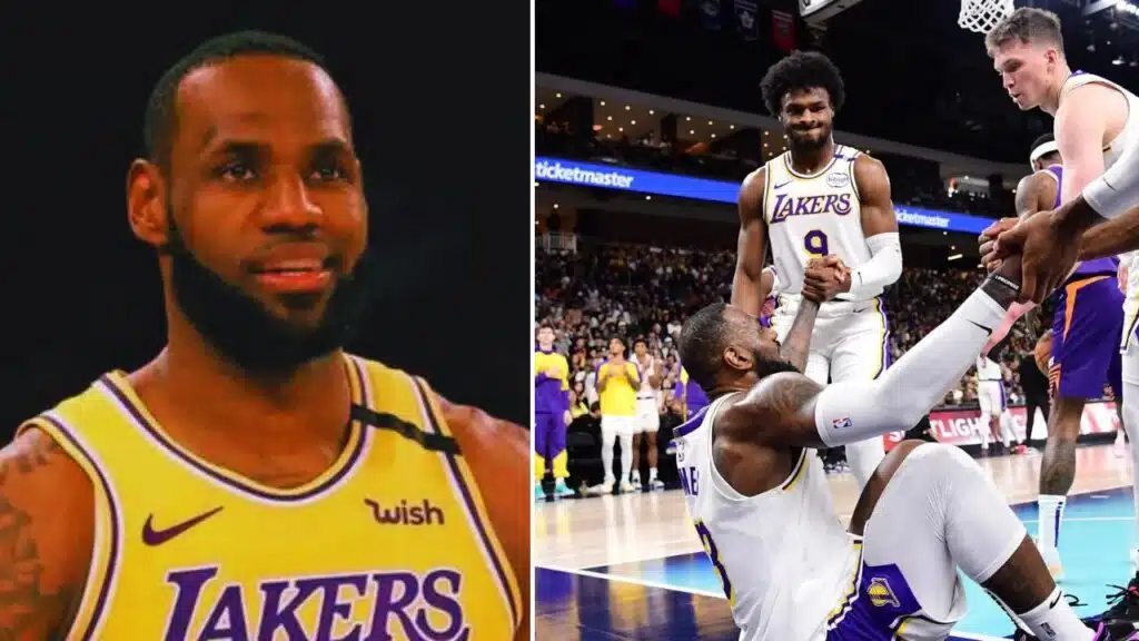 lebron bronny james nba history first father son duo