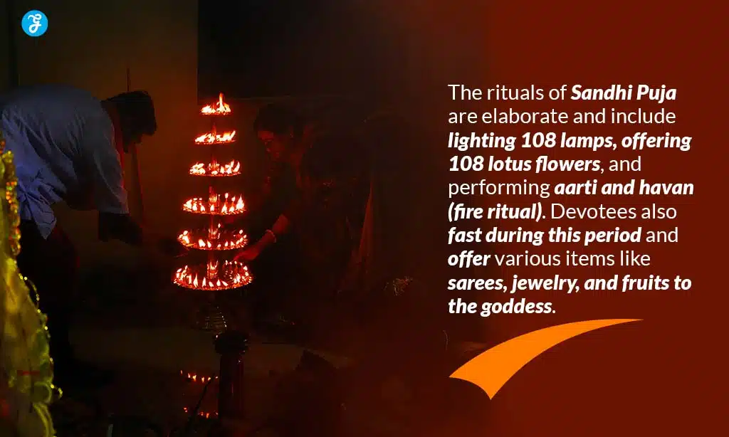 sandhi puja rituals