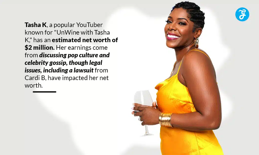 tasha k estimated net worth