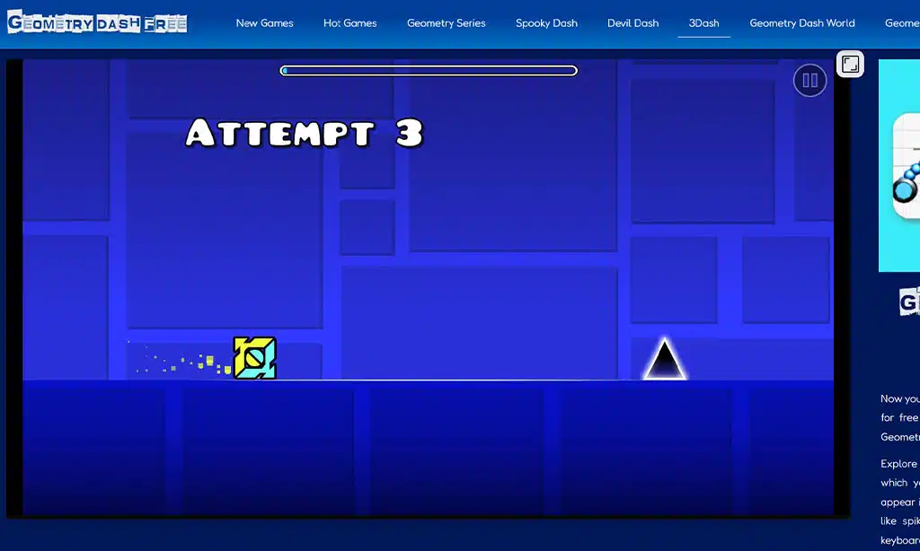 tips to play geometry dash unblocked games