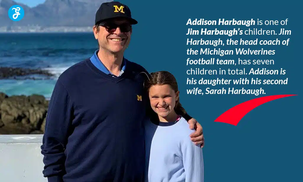 who is addison harbaugh