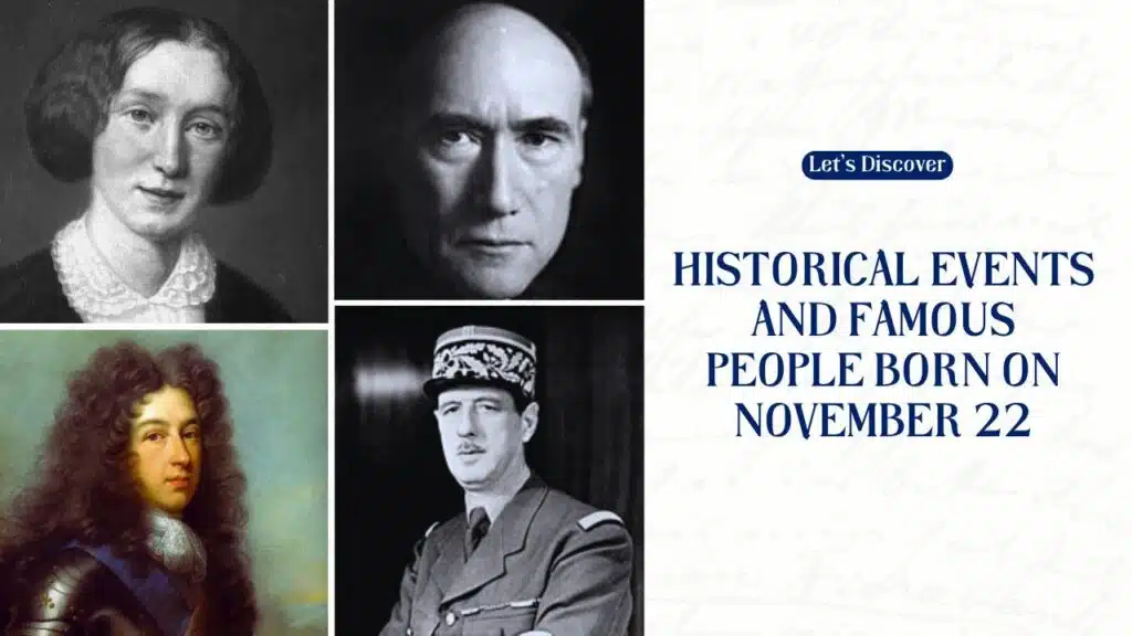 Historical Events and Famous People Born on November 22
