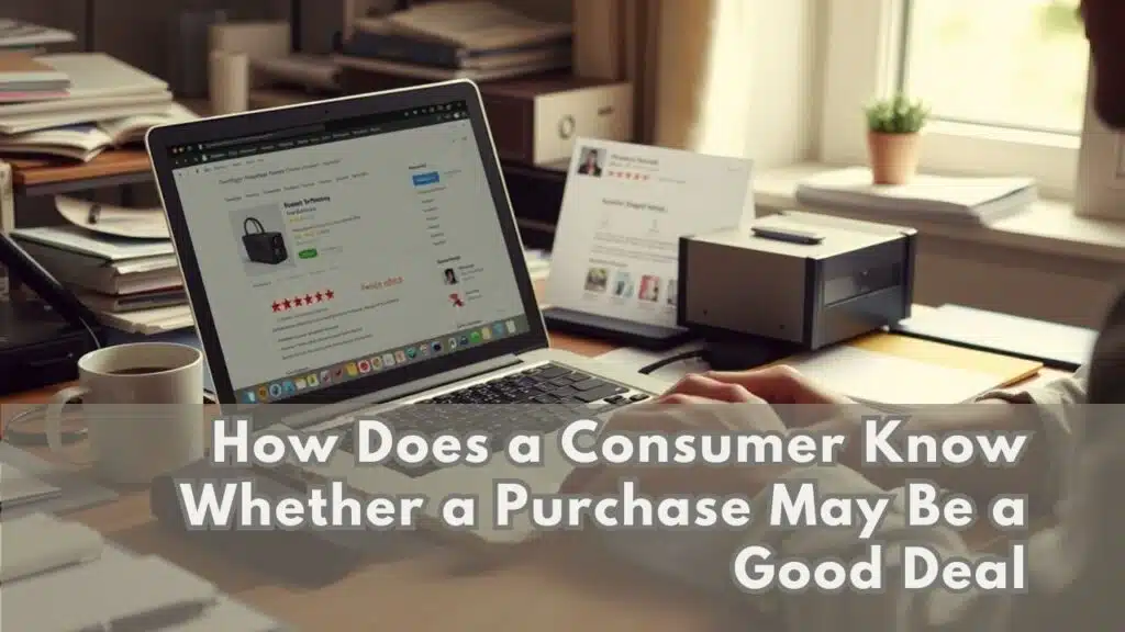 How Does a Consumer Know Whether a Purchase May Be a Good Deal