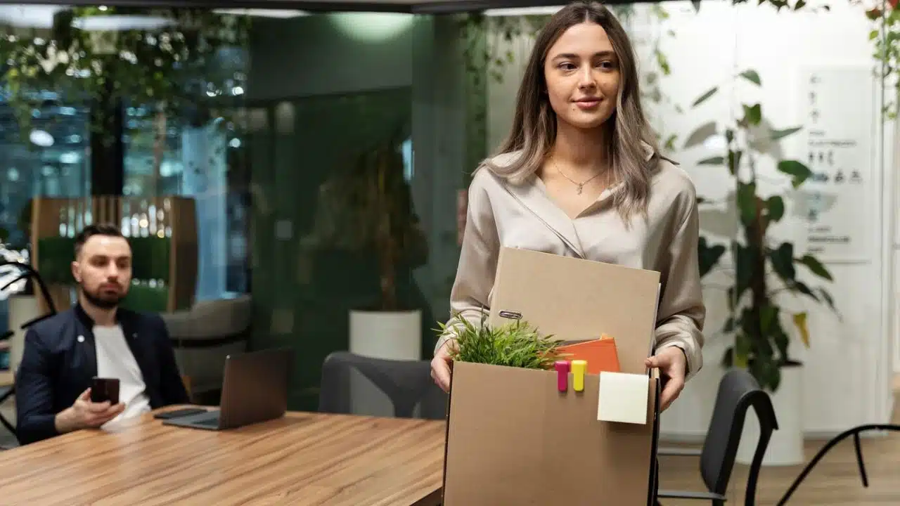 Employee Engaged During Office Relocation