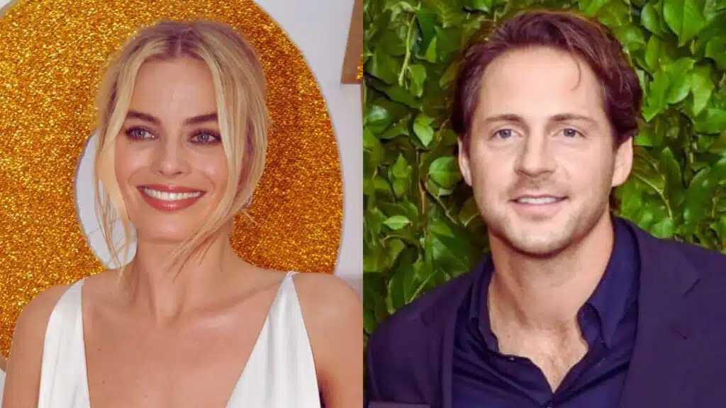 margot robbie tom ackerley first child journey