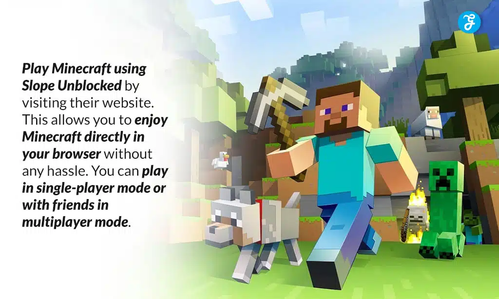 slope unblocked minecraft features