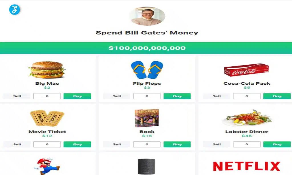 spend bill gates money game window