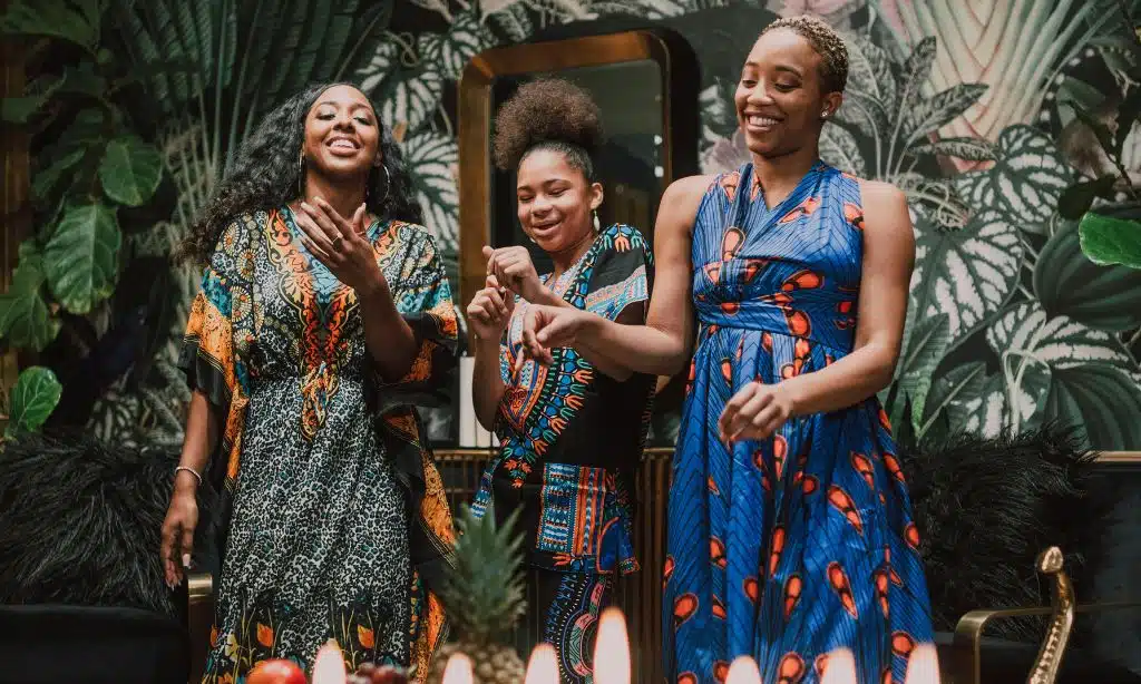 Festive Christmas Scene in South Africa