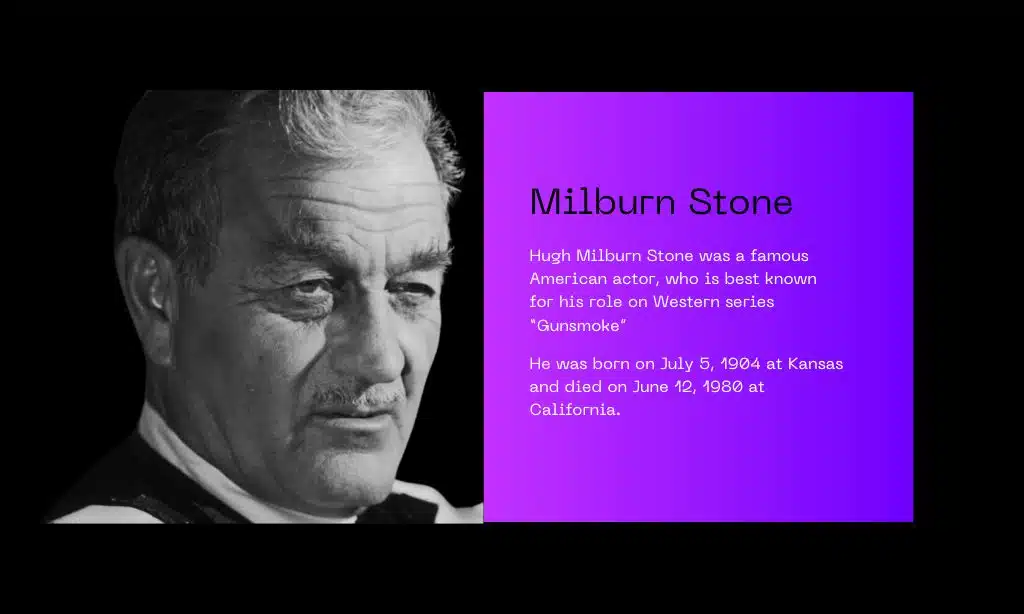 Milburn Stone Bio