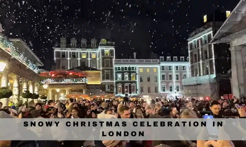 Snowy Christmas Celebration in London