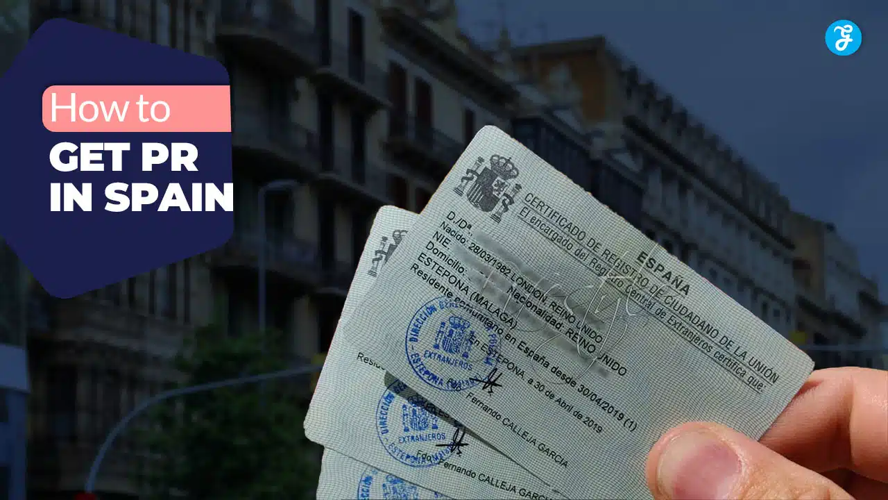 how to get pr in spain