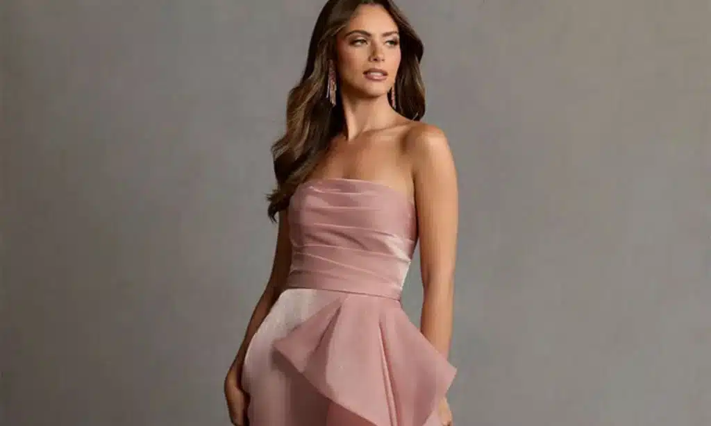 Enya Pink Handkerchief Gown