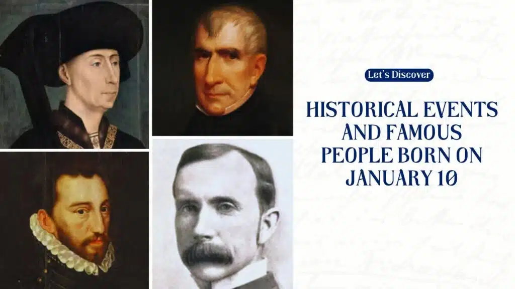 Historical Events and Famous People Born on January 10