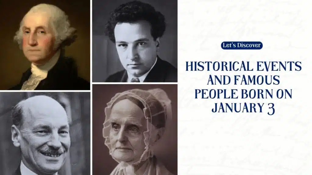 Historical Events and Famous People Born on January 3