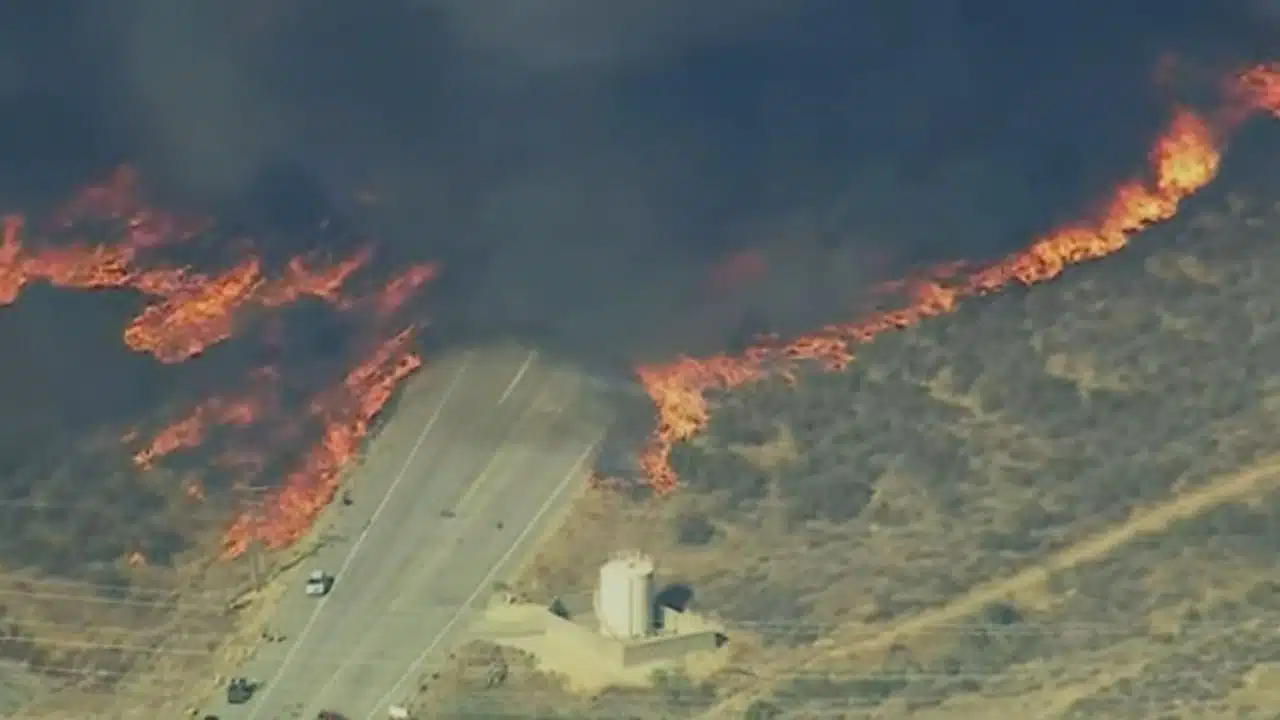 Los Angeles Wildfires Hughes Fire Evacuation