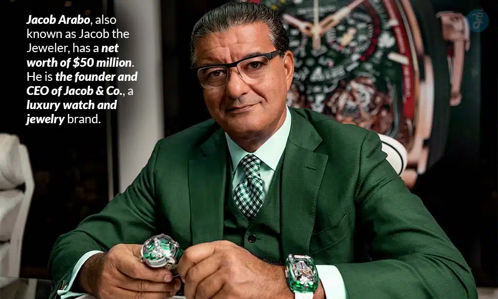 jacob arabo estimated net worth