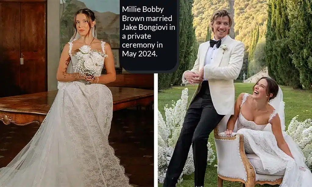 millie bobby brown wedding pictures