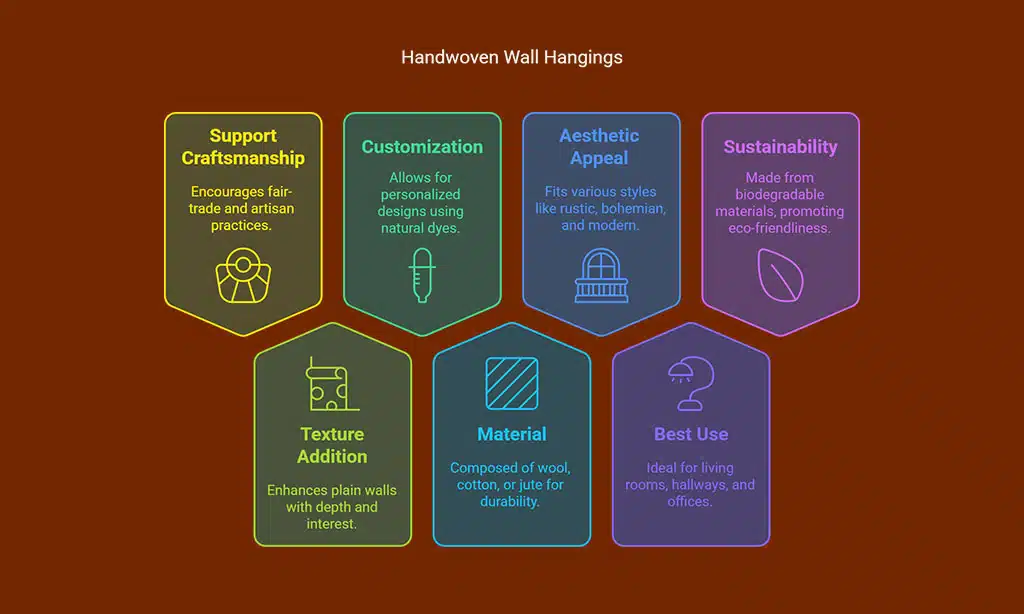 Display Handwoven Wall Hangings for Artistic Appeal