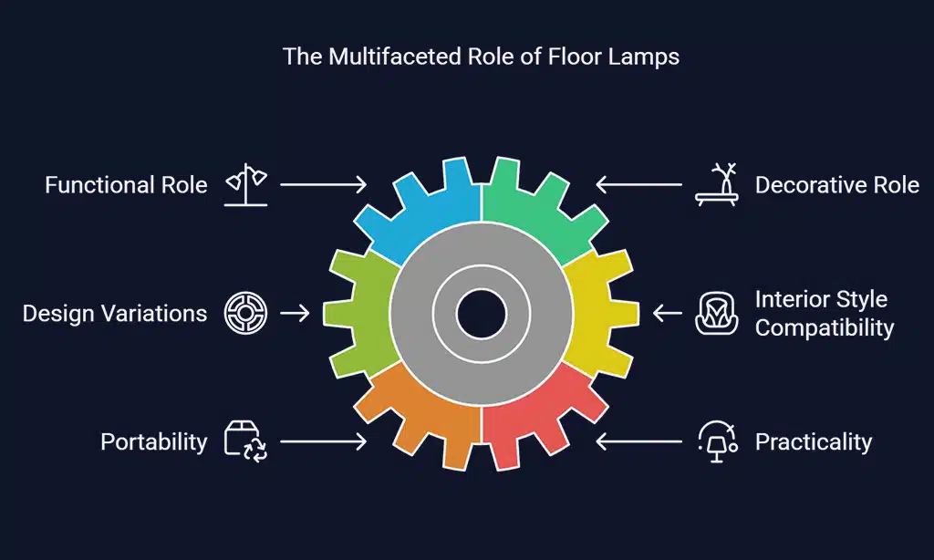 Eye-Catching Floor Lamps for Versatile Illumination