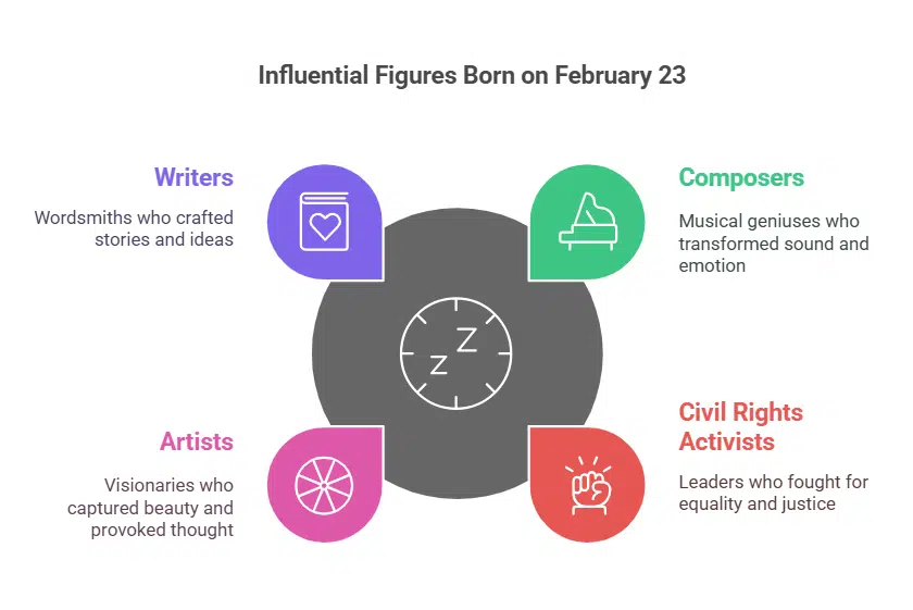 Famous People Born on February 23