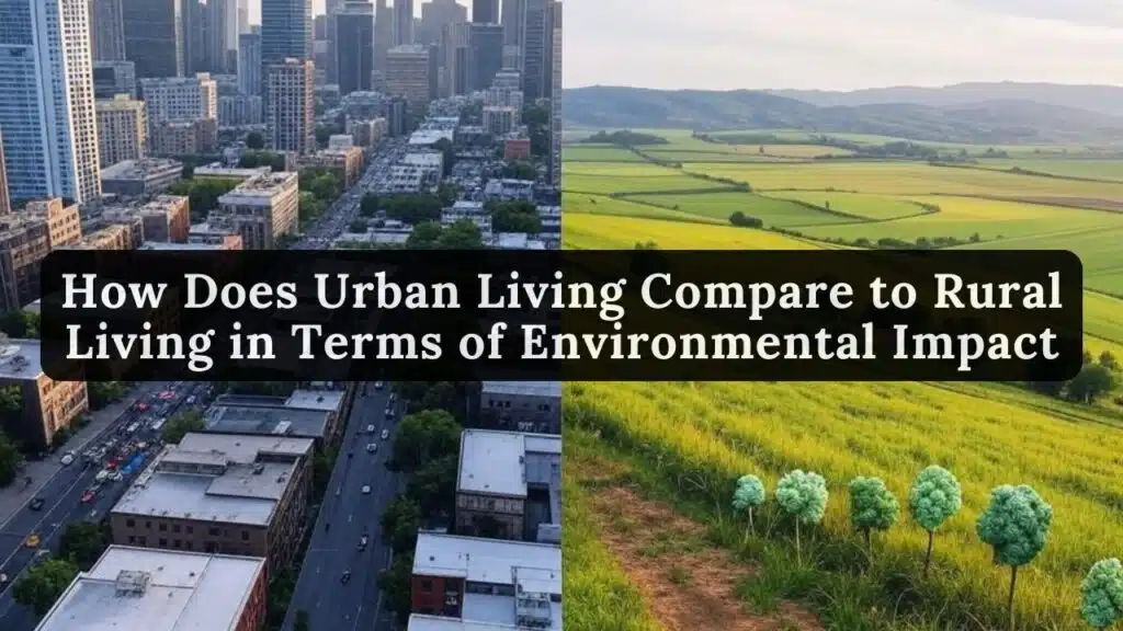 How Does Urban Living Compare to Rural Living in Terms of Environmental Impact