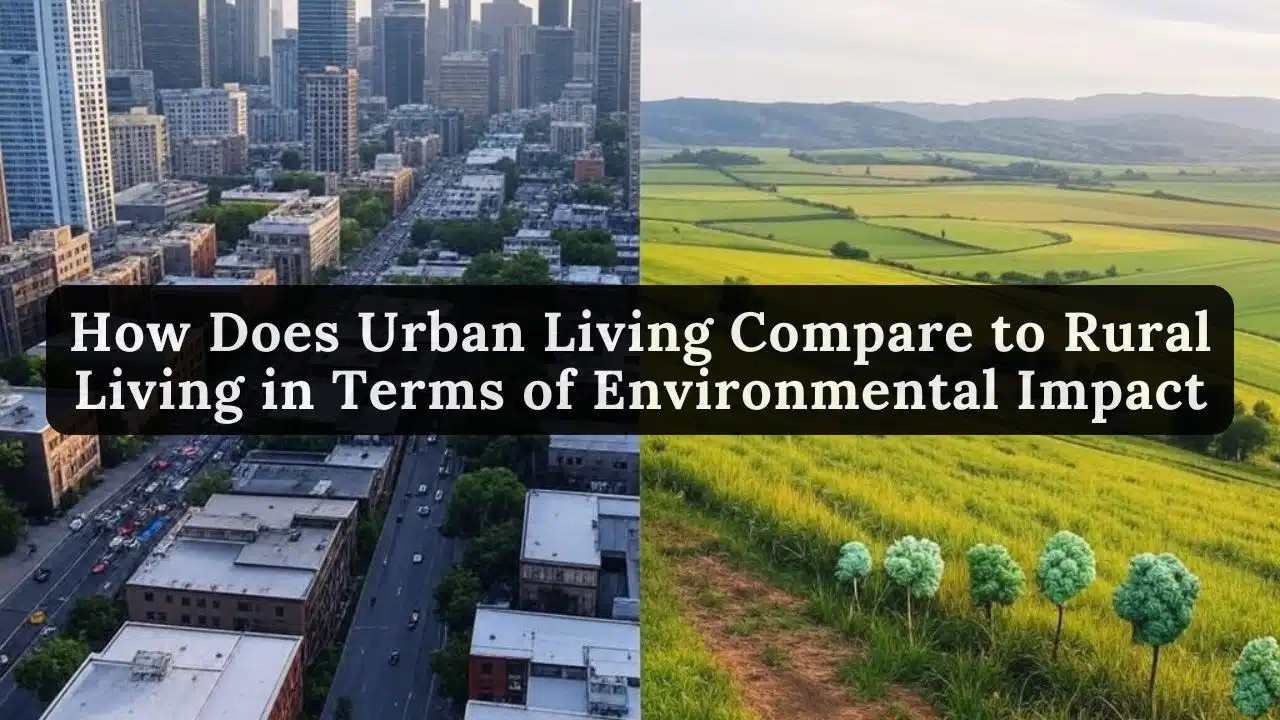 How Does Urban Living Compare to Rural Living in Terms of Environmental Impact