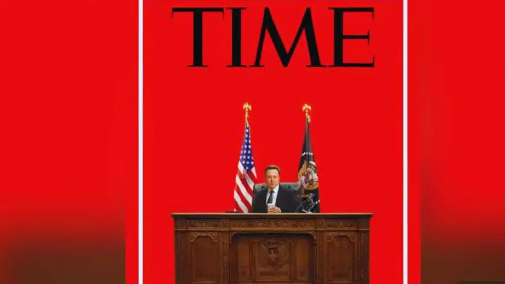 Time Elon Musk Resolute Desk Cover