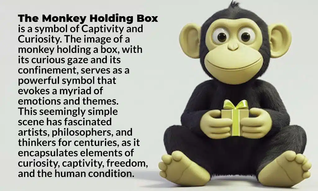 what is monkey holding a box