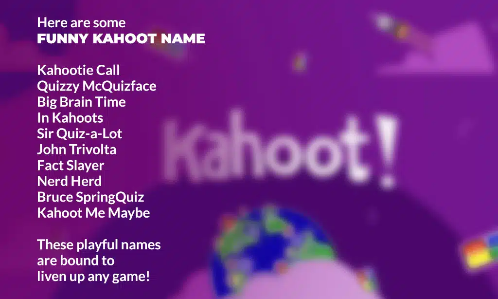 10 funny kahoot names