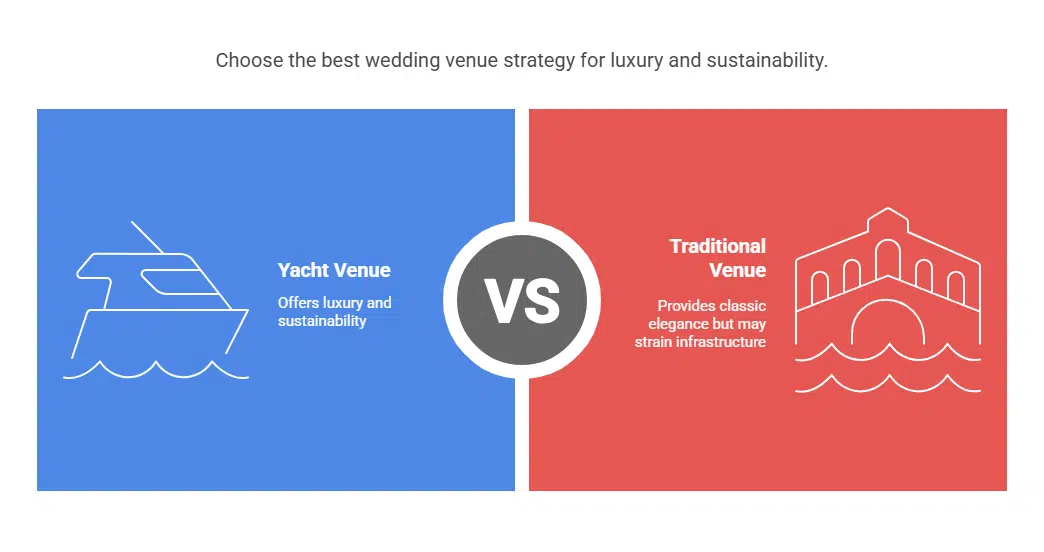 A $500 Million Yacht Anchored in the Venetian Lagoon