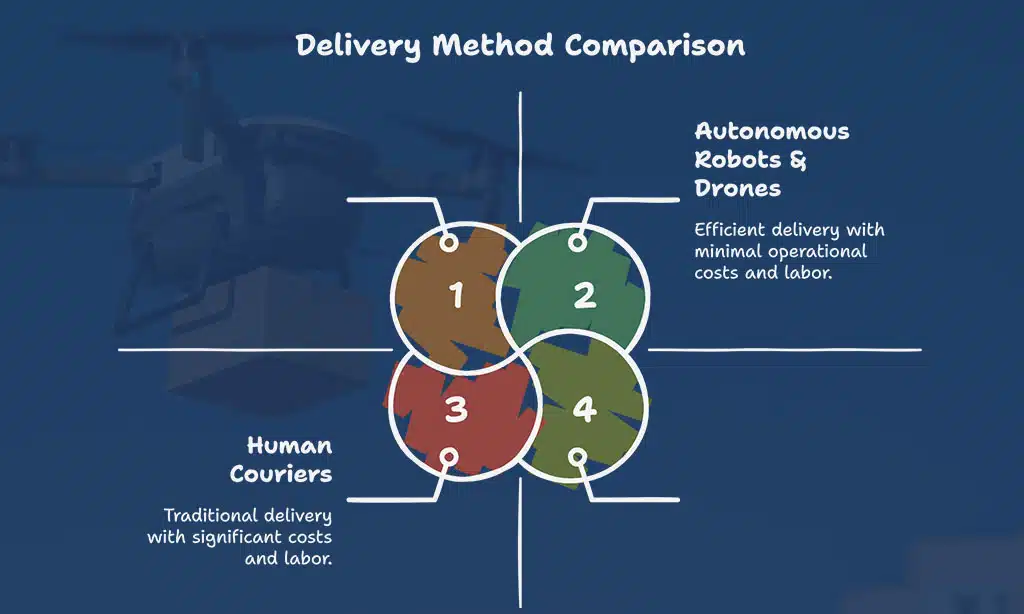 Autonomous Delivery Robots and Drones