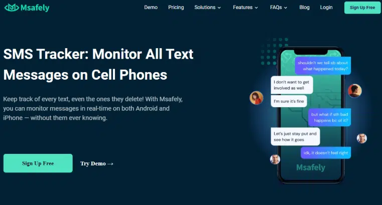 Msafely SMS tracker.