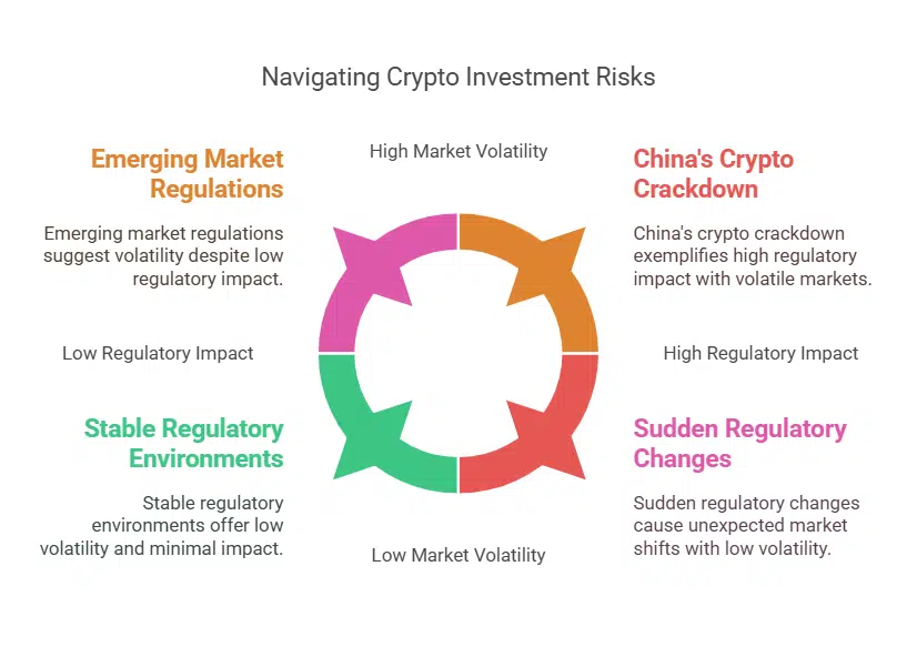 The impact of regulatory uncertainty on crypto investments.