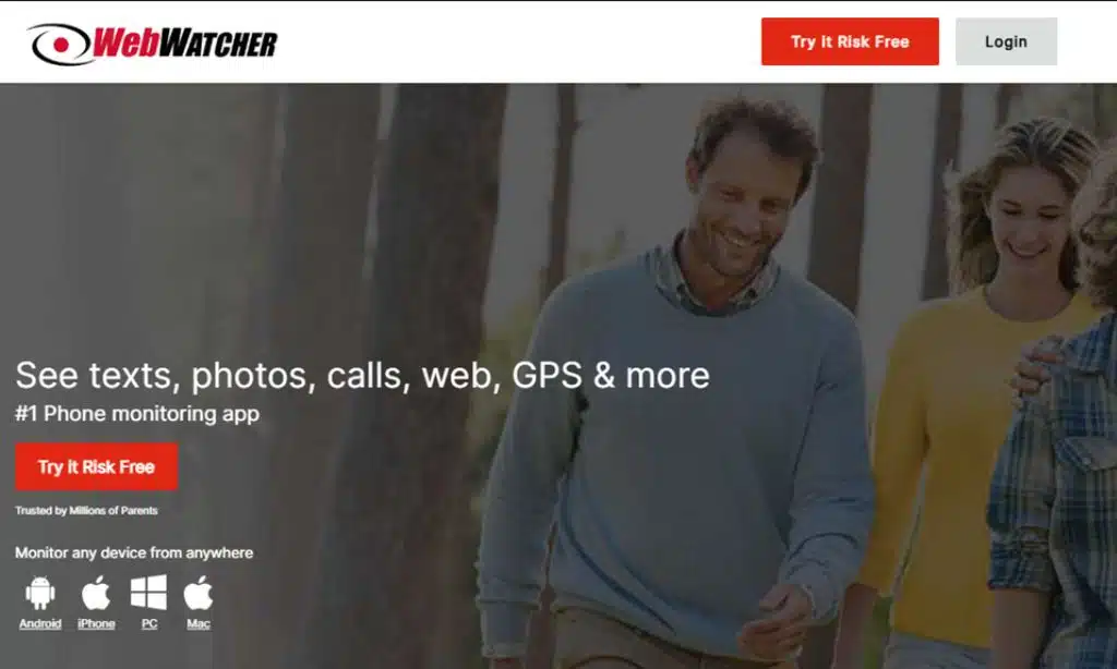 WebWatcher homepage screenshot