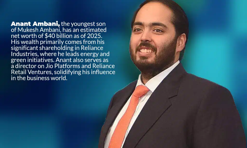 anant ambani net worth in 2025