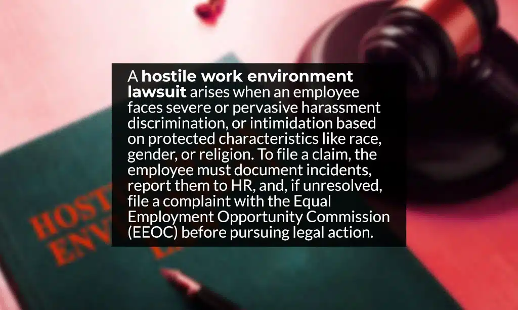 what is hostile work environment lawsuit