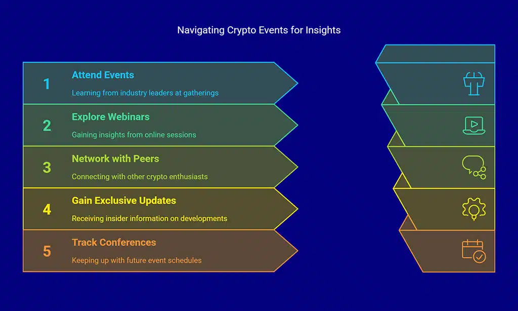 Attend Crypto Events and Webinars