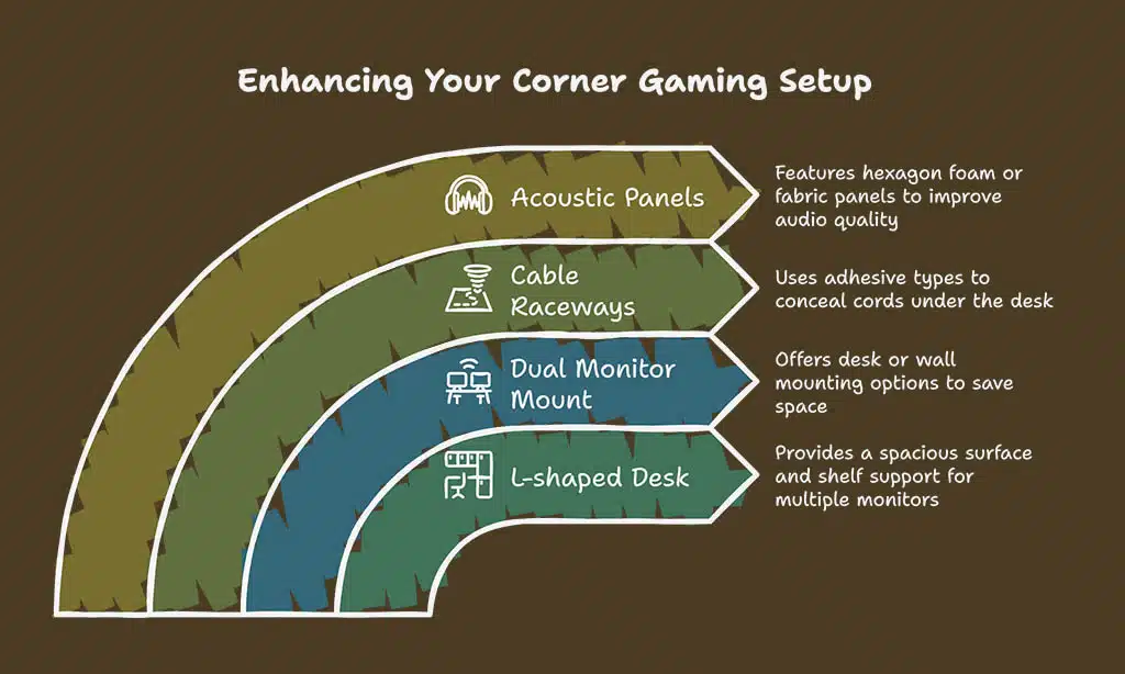 Corner Desk Gaming Setup