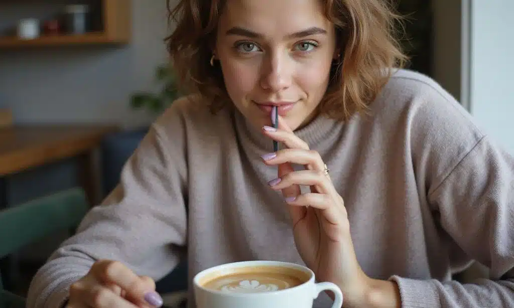 Elegant Neutral Tones on Nail