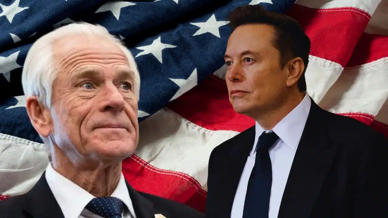 Elon Musk Peter Navarro Trade War Feud