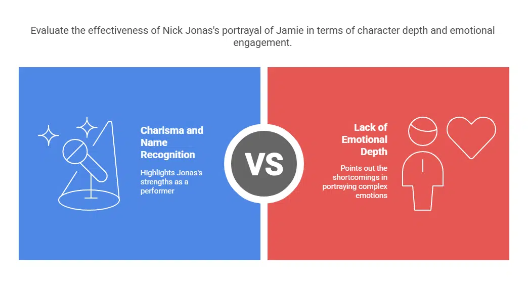 Nick Jonas as Jamie Charisma Without Complexity