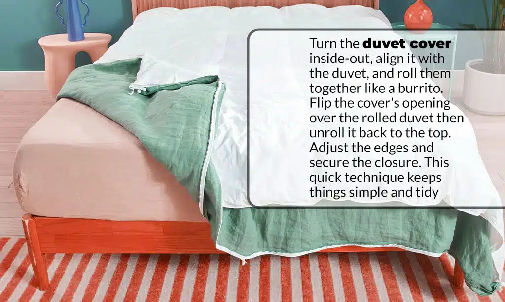 how to put on a duvet cover step by step