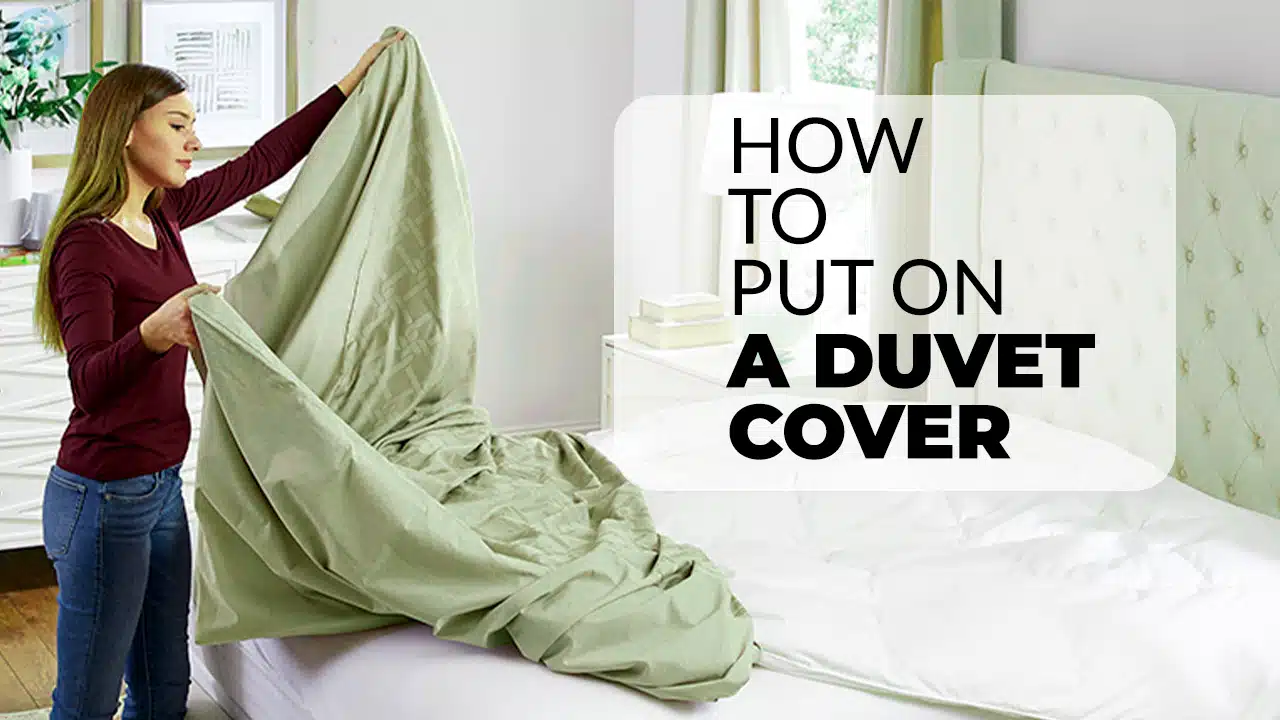 how to put on a duvet cover