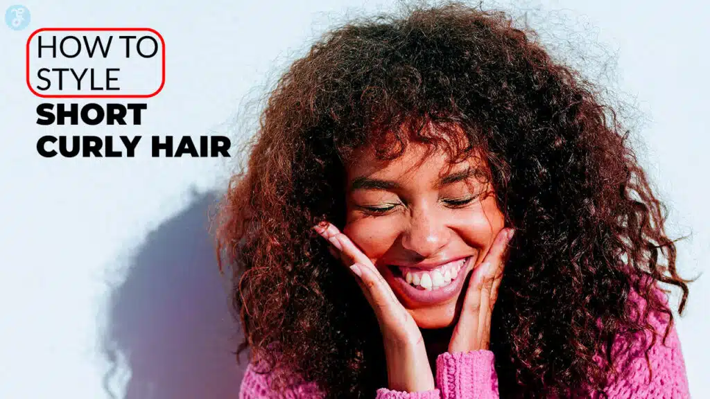 how to style short curly hair