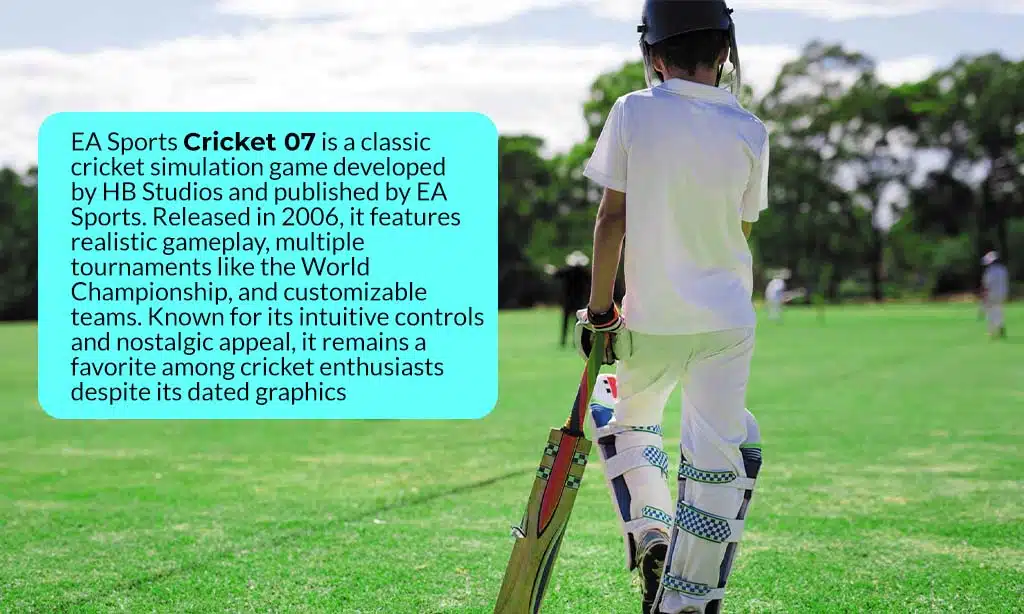 what is ea sports cricket 07