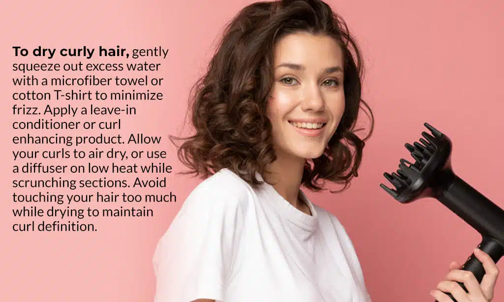 Additional Tips for Drying Curly Hair