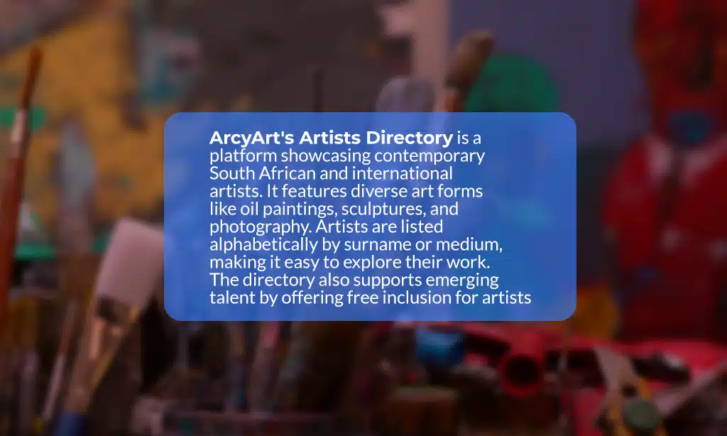 Benefits of Using the Arcyart Artists Directory