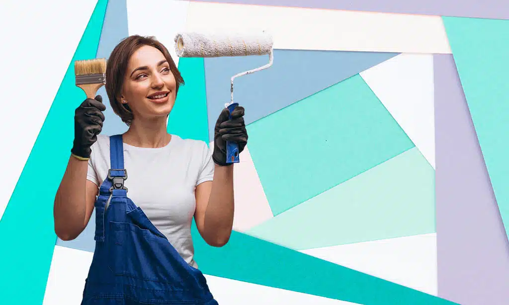 Create a DIY Painted Geometric Wall