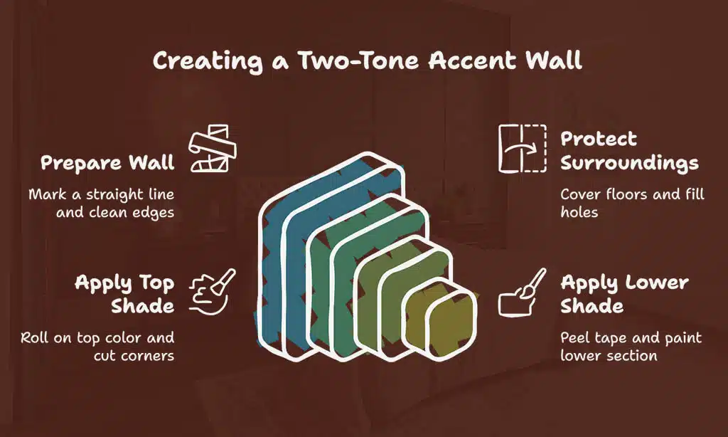 Paint a Two-Tone Wall for Depth