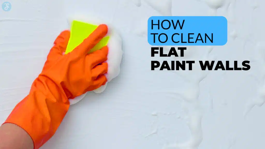 how to clean flat paint walls